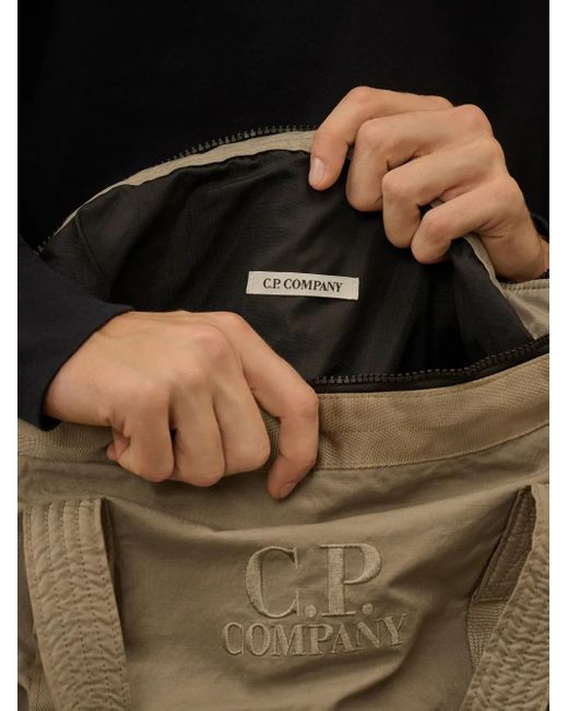 C P Company Shopper Met Geborduurd Logo in het Brown voor heren
