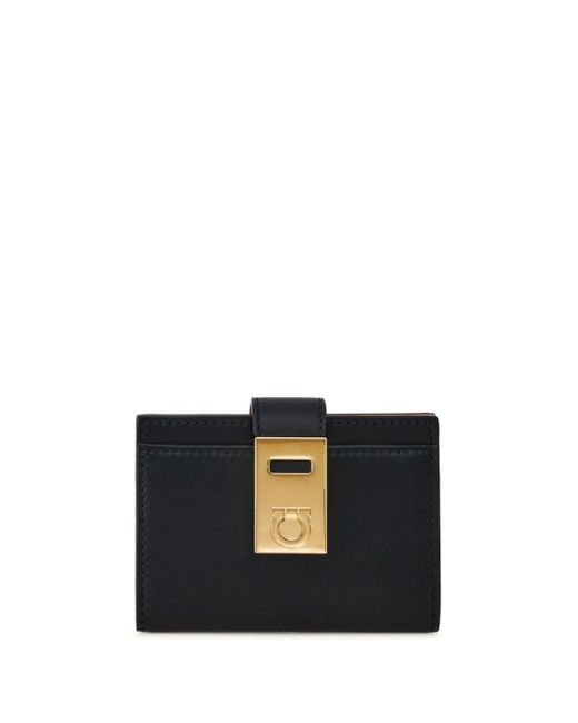 Ferragamo Black Hug Colour-block Wallet