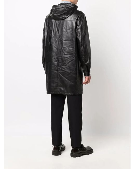 Prada Leren Jas in het Black voor heren