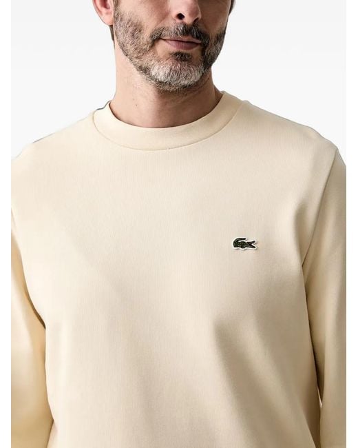 Pull À Patch Logo Lacoste pour homme en coloris White
