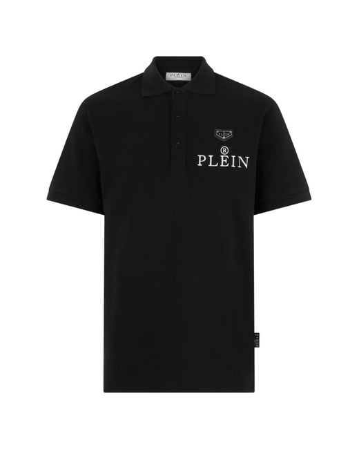 Philipp Plein Black Polo T-Shirt Plein R for men