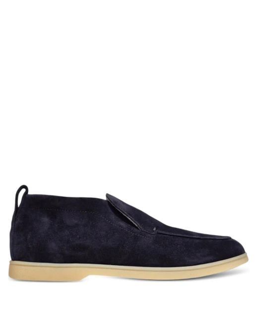 Henderson Blue Suede Slip-On Boots for men