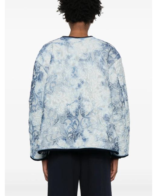 Forte_forte Blue Tie-dye Cotton Jacket