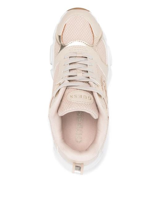 Sneakers Con Inserti di Guess in White