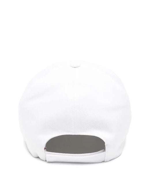 Eleventy White Logo Baseball Hat for men