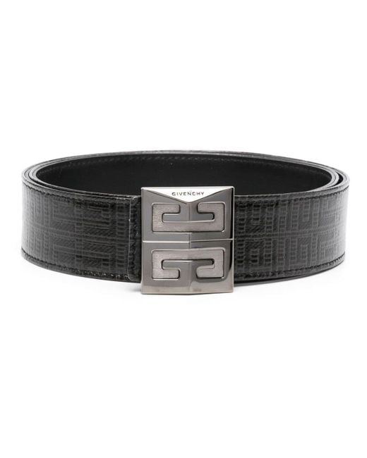 Givenchy Black 4g Reversible Leather Belt for men