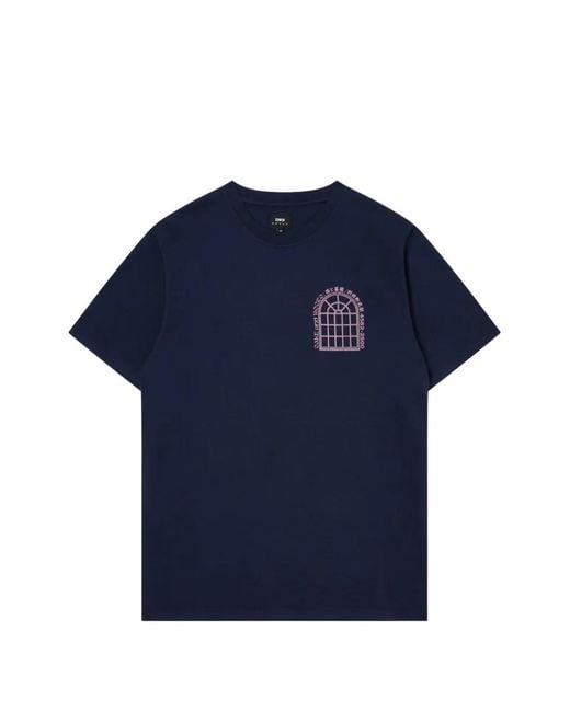 Edwin Blue Sake And Roses Graphic T-Shirt for men
