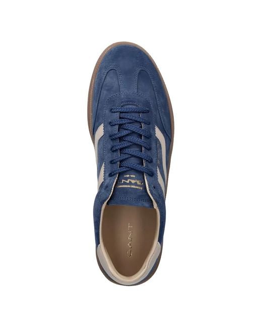 Gant Blue Cuzmo Suede Sneakers for men