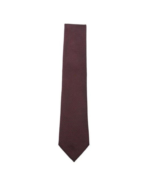 Zegna Purple Micro-Patterned Tie for men
