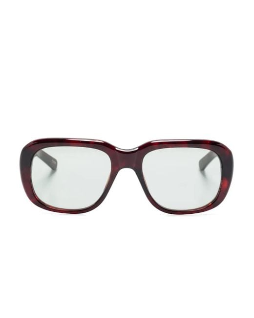 Chimi Red Square-Frame Sunglasses