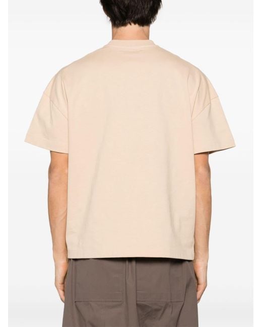 Jil Sander Natural Beige Cotton T-shirt for men