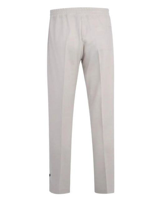 Eleventy Gray Drawstring Track Pants for men