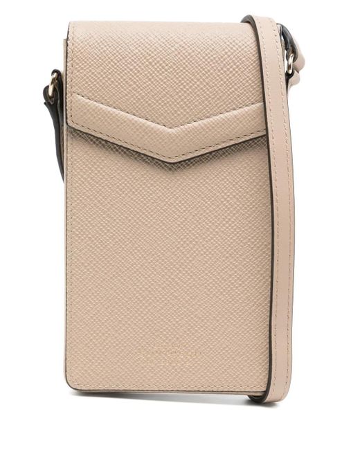 Smythson エンベロープ スマホケース Natural