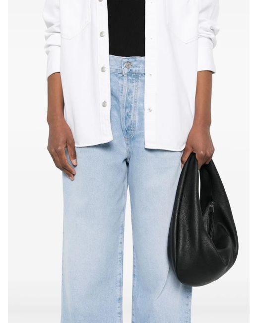 Agolde Blue Wide-Leg Jeans