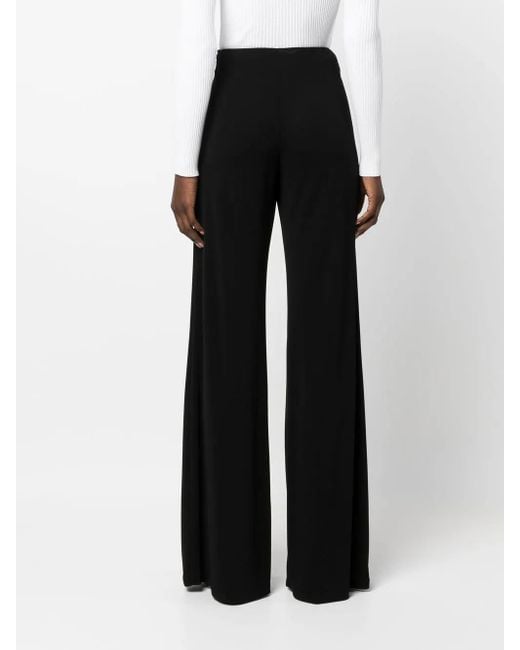 Alberta Ferretti Black Hose Mit Weitem Bein