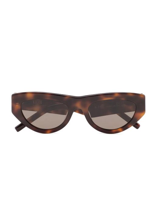 Kaleos Eyehunters Brown Groff Cat-Eye-Sonnenbrille