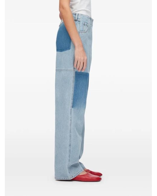 3.1 Phillip Lim Blue Colourblock Trousers
