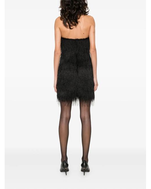 Robe Courte À Franges Amen en coloris Black