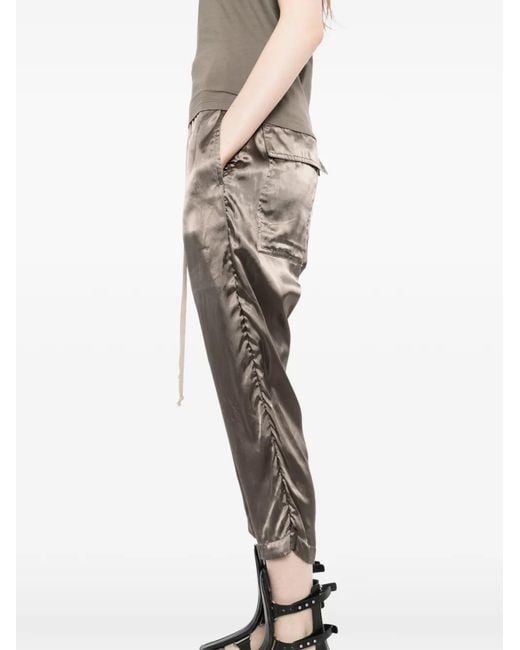 パンツ Rick Owens DRAWSTRING ASTAIRE Rick Owens Drawstring Astaire Dust Wool Pants in Natural | Lyst