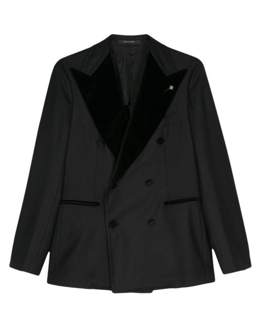 Manteau à boutonnière croisée Tagliatore pour homme en coloris Black
