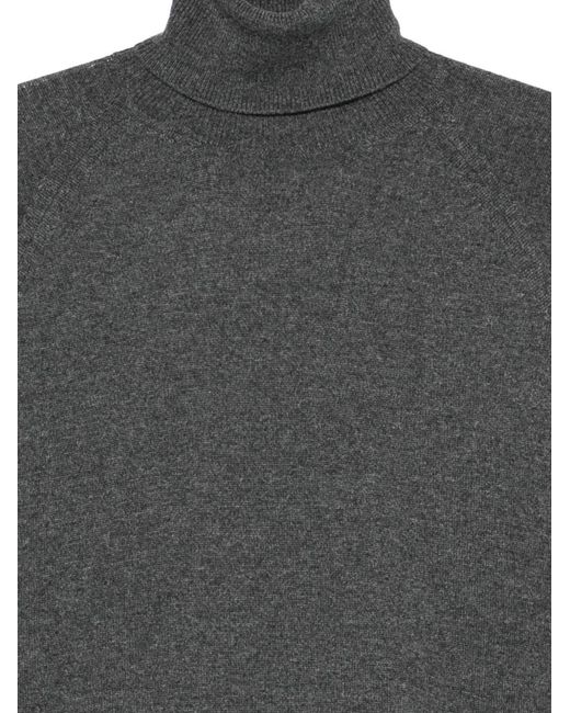 Prada Gray Roll-Neck Sweater
