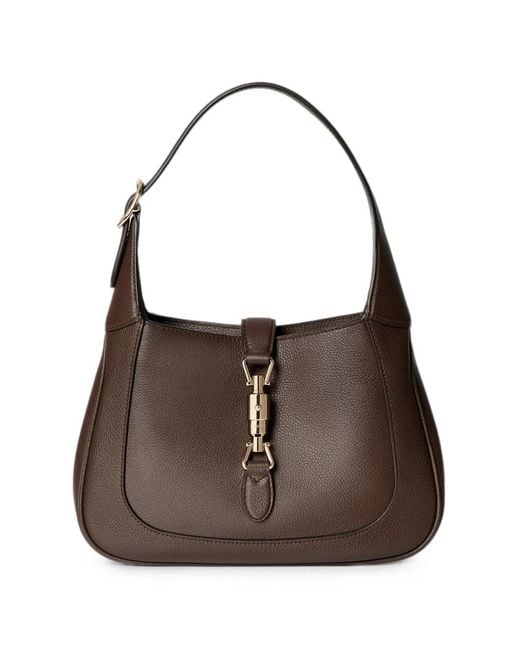 Gucci Brown Medium Jackie 1961 Leather Shoulder Bag