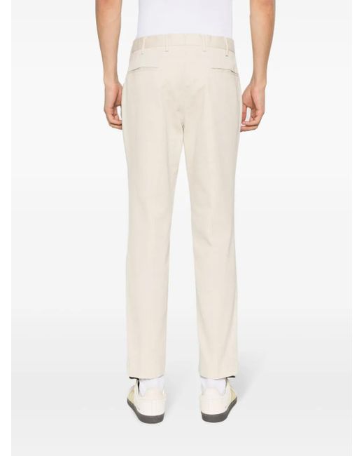 Incotex White Tapered-Leg Chino Trousers for men