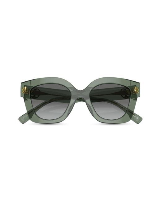 Tory Burch Gray Miller Pushed Square-frame Sunglasses
