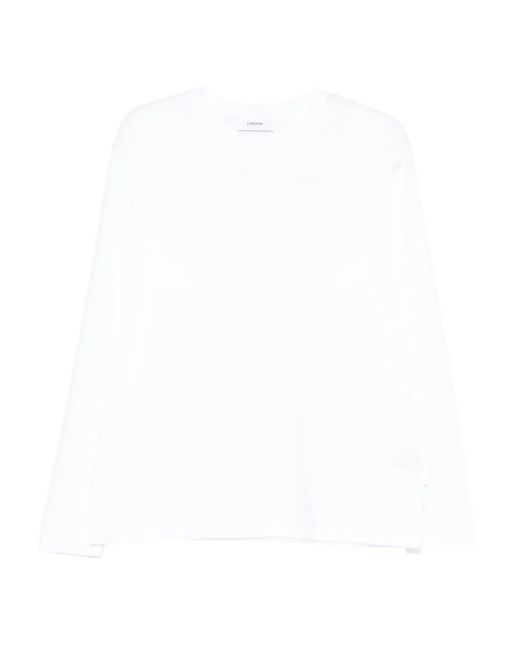 Lardini Langarmshirt aus Baumwolle in White für Herren
