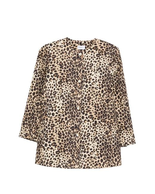 Marella White Leopard-Print Jacket