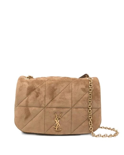 Saint Laurent Brown Jamie 4.3 Quilted Suede Shoulder Bag
