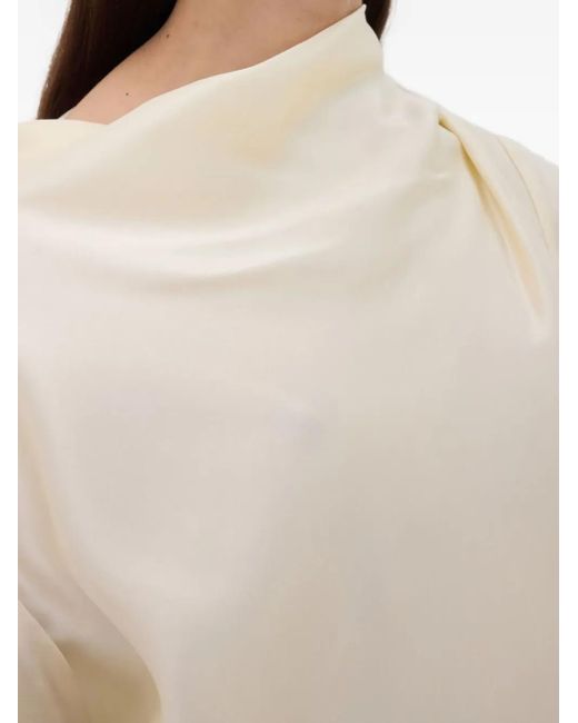 Loulou de Saison Natural Draped Blouse