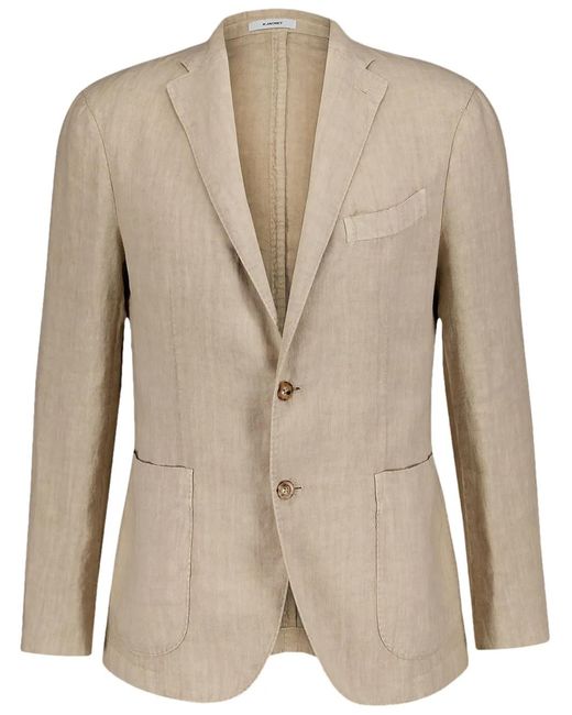 Boglioli Natural Linen Blazer for men