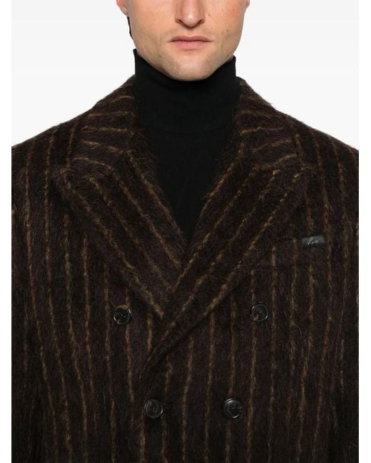 Martine Rose Black Double-Breasted Blazer