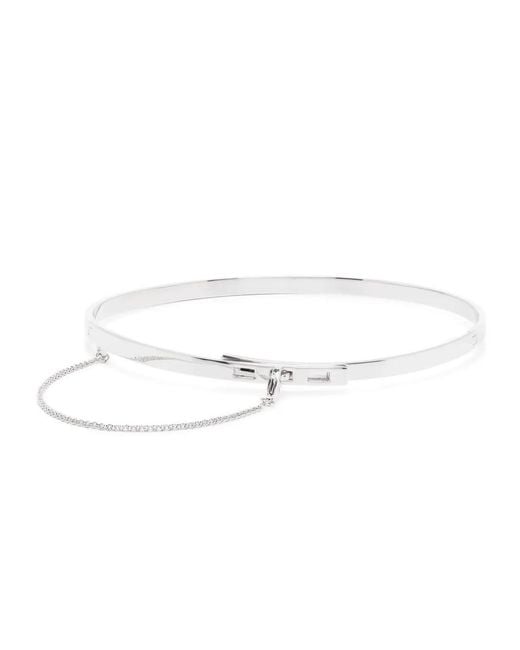 Eddie Borgo White Thin Safety Chain Choker
