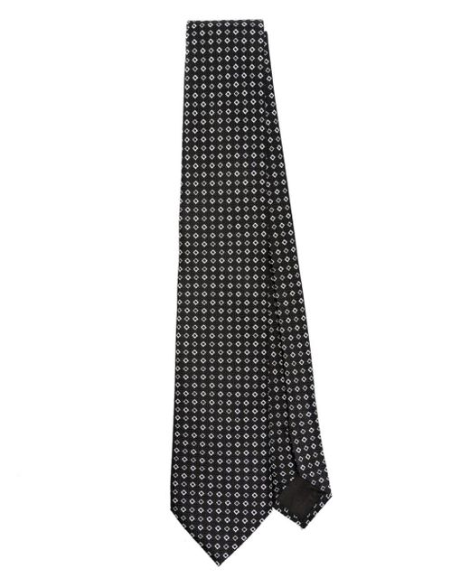 Cravatta con effetto jacquard di Giorgio Armani in White da Uomo