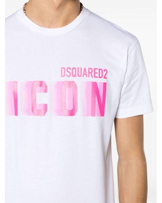 T-shirt Blur en coton DSquared² pour homme en coloris Pink