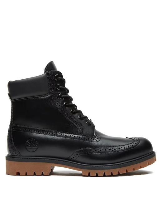 Timberland Heritage 6-Inch Lace-Up Boots in Black for Men | Lyst