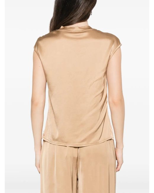 Dixie Mouwloze Blouse in het Natural