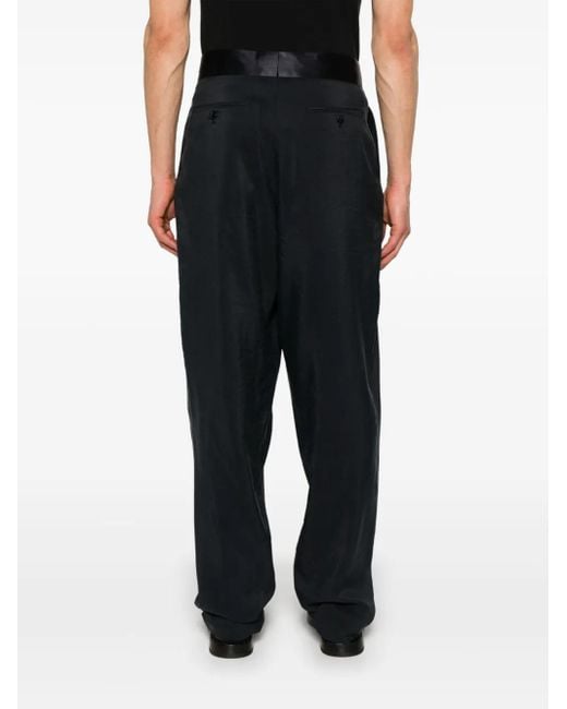 Giorgio Armani Blue Tapered Trousers for men