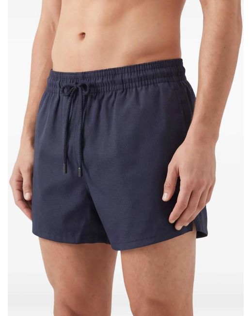 Vilebrequin Blue X The Woolmark Company Drawstring Swim Shorts for men
