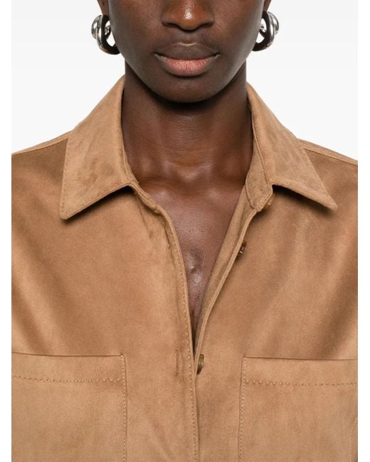 Urbancode Natural Faux-Leather Shirt