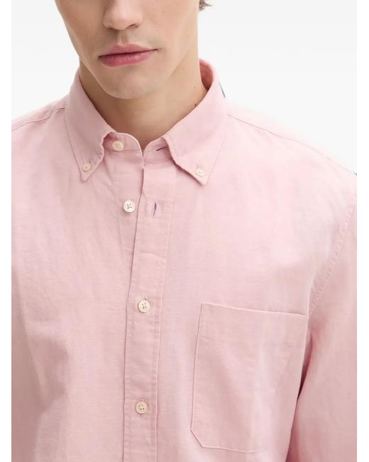 Marc O' Polo Pink Button-Down Collar Pocket Shirt for men