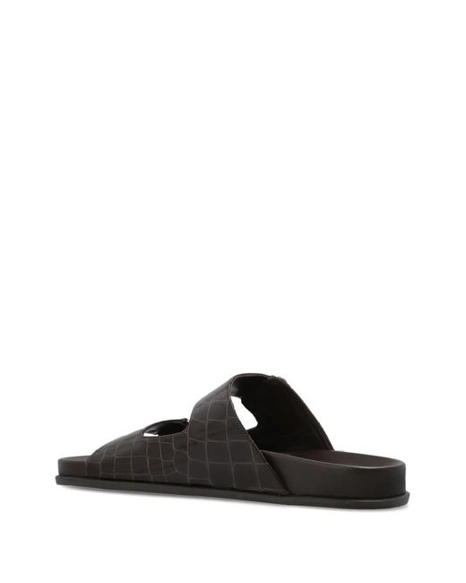 Jimmy Choo Black Fayence Stud-Embellished Leather Sandals