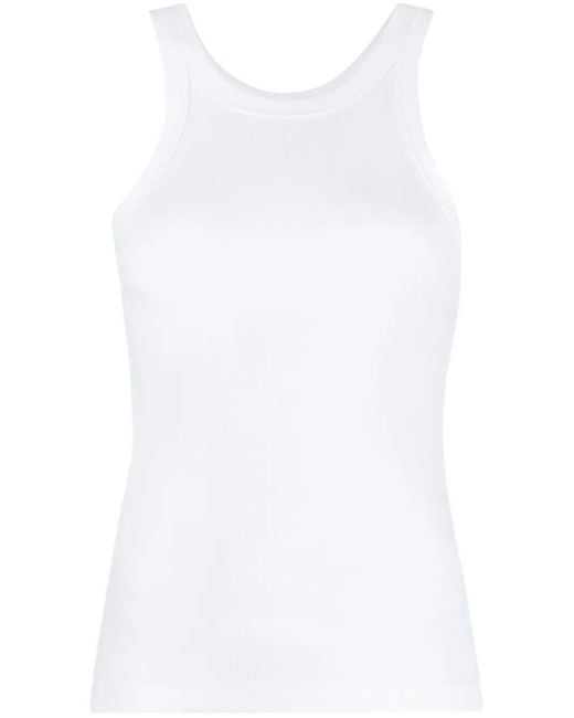 Totême White Organic Cotton Tank Top