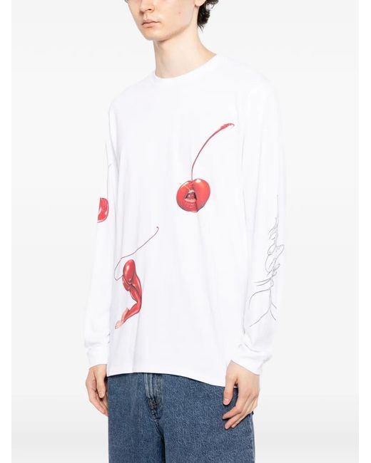Edwin White Cherry Devil T-Shirt for men