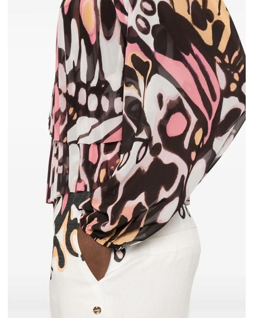Marc Cain Black Printed Blouse