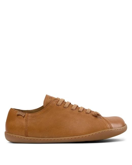 Camper Brown Peu Cami Leather Sneakers for men
