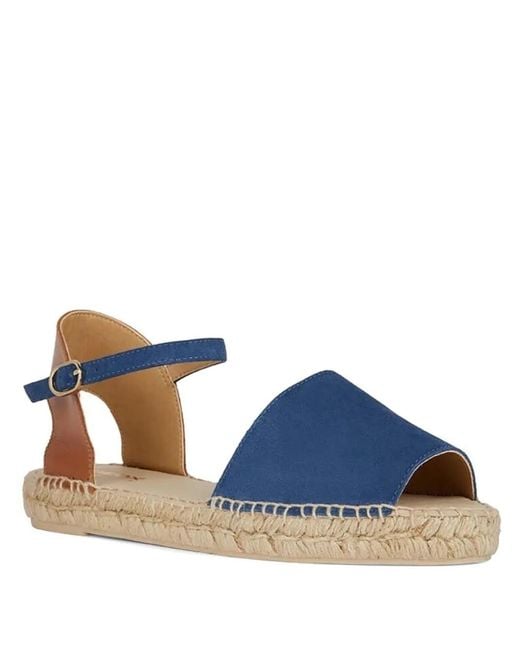 Geox Blue Lampedusa Flat Espadrilles