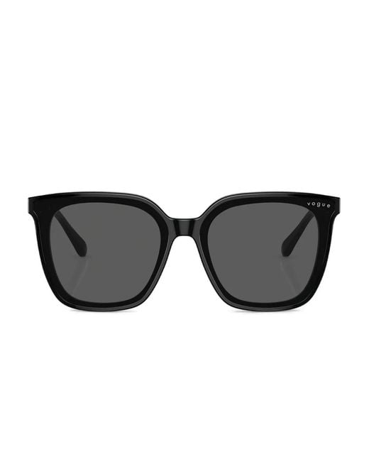 Vogue Eyewear Black Square-Frame Sunglasses